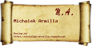 Michalek Armilla névjegykártya